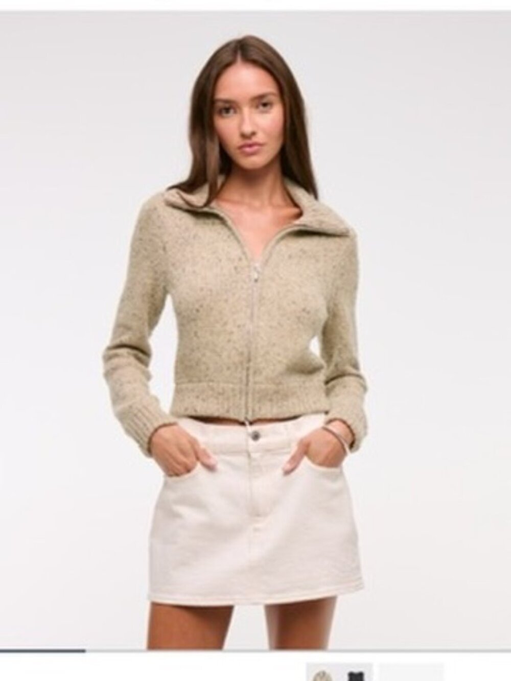 Perfect Condition Abercrombie Zip Up Sweater